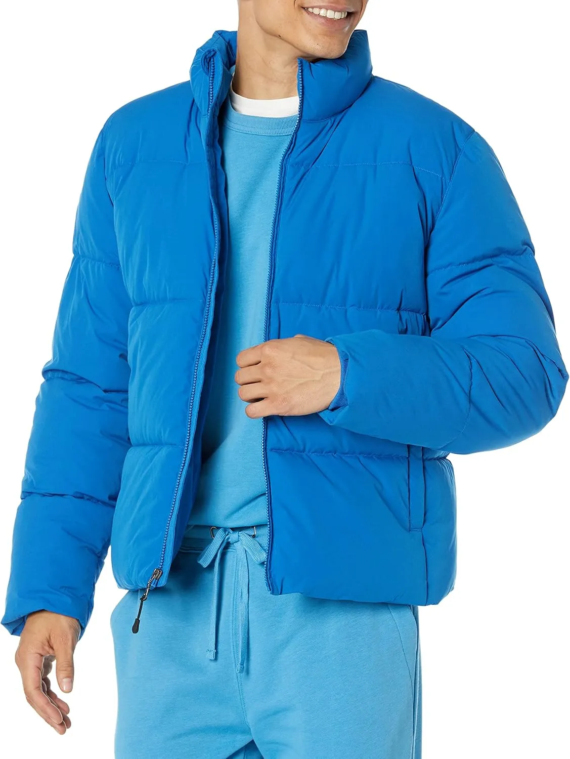 Amazon Essentials Men's Mock Neck Heavyweight Puffer Coat (Available in Big & Tall)