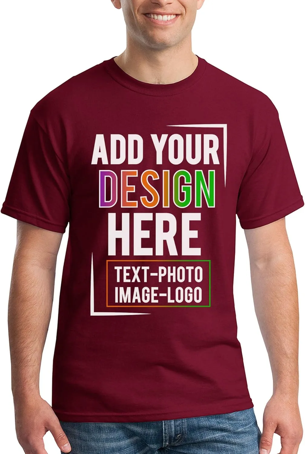 Custom T Shirt Men Women Add Your Own Design Picture Photo Text Personalized T-Shirt