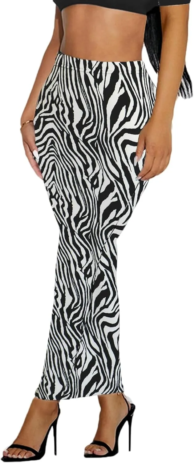 Women's Long Pencil Skirt - High Waisted Summer Fall Y2K Club Bodycon Tight Maxi Skirts